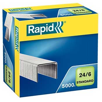 Agrafos 24/ 6 Rapid (2/ 20 Folhas) Cx5000 Pack.2