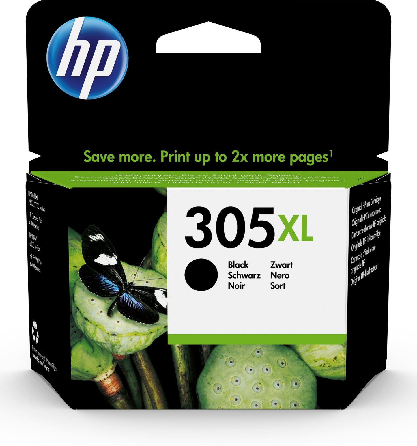 Tinteiro HP 305XL Original Preto
