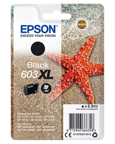 Tinteiro Epson 603XL Preto Original