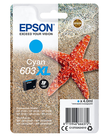 Tinteiro Epson 603XL Azul Original