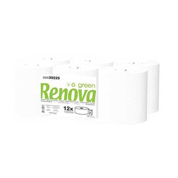 Papel Higienico (Jumbo) 120mts 2Fls RenovaGreen / Pack 12 Rolos