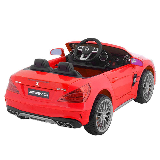 Carro Elétrico Mercedes SL65 12V Bateria c/ Comando Vermelho