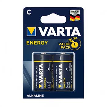 Pilhas Alcalinas Varta Energy LR14 (C) 1.5V 7000mAh Pack.2 unidades