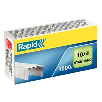 Agrafos 10 Rapid (2/ 10 Folhas) Caixa C/1000 Pack. 20Cx.