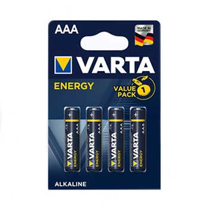 Pilhas Alcalinas Varta Energy LR03 AAA 1.5V 1100mAh 2 Pack.8 unidades