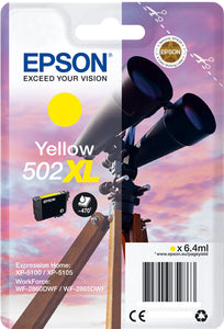 Tinteiro Epson 502XL Amarelo Original Série Binóculos T02W4