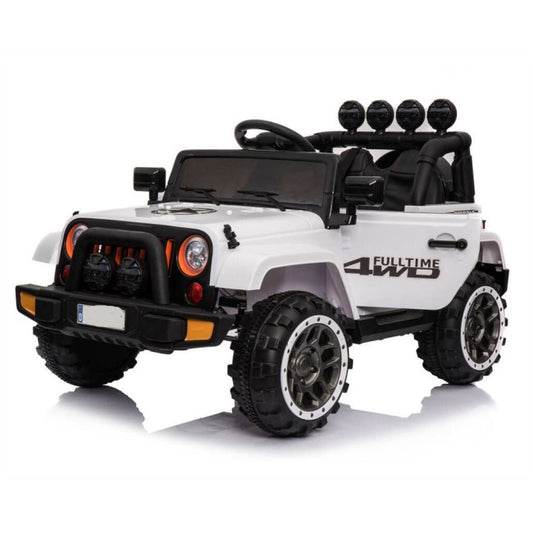Carro Elétrico Jeep FullTime 4x2 12V Bateria c/ Comando Branco